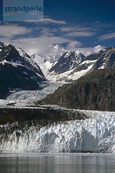 AK Südosten Glacier Bay Natl Park Margerie Gletscher Tarr Inlet Scenic Sommerberge