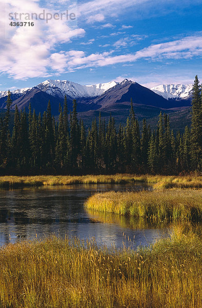 Mentasta Berge während Herbst SC Alaska