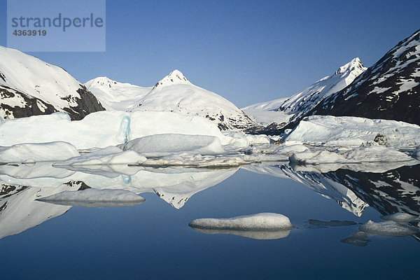 Eisberge in der See Portage-Gletscher South Central Alaska