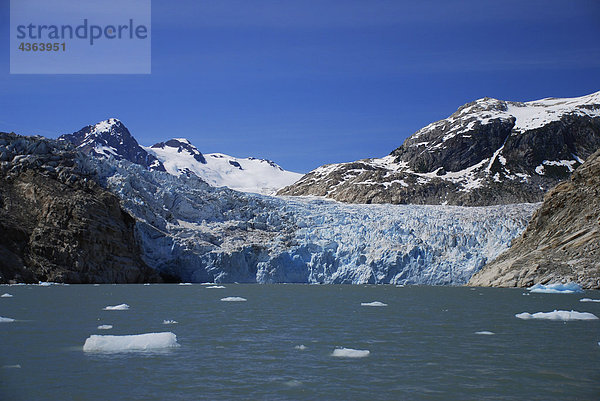 Szenische Ansicht der Nellie Juan Gletscher  Prince William Sound  Alaska