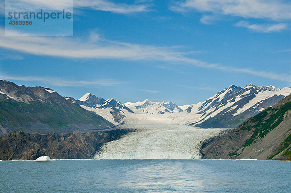 Szenische Ansicht von Yale Gletscher und Yale Arm aus dem nördlichen Teil von South Central Alaska College Fjord  Prince William Sound  Sommer