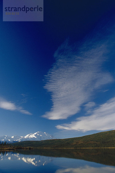 Cirruswolken über Mt McKinley @ Wonder Lake AK im Denali NP Sommer