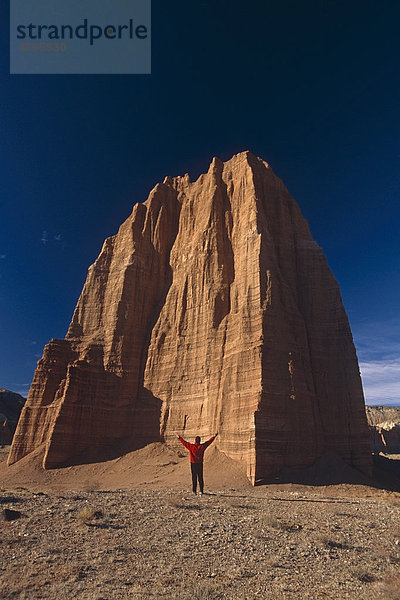 Tempel von der Sonne /nCapitol Reef-Nationalpark Utah USA