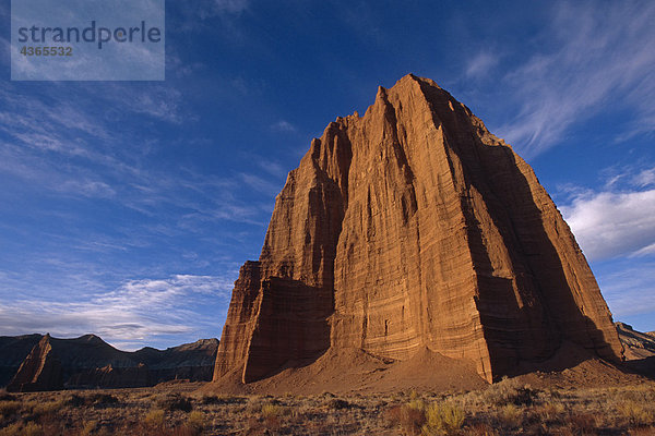 Tempel von der Sonne /nCapitol Reef-Nationalpark Utah USA