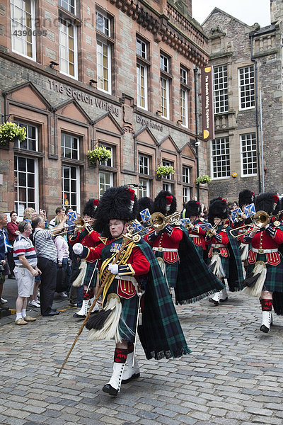 Scotland  Edinburgh  The Royal Mile  Military Parade