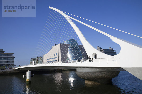 Republic of Ireland  Dublin  The Samuel Beckett Bridge  Designer and Architect Santiago Calatrava