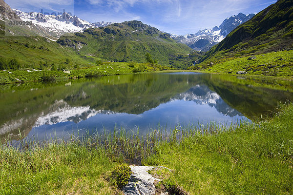 Halsesee  lake  Switzerland  Europe  canton Valais  nature reserve valley of Binn  lake  sea  reflection  mountains Kanton Wallis