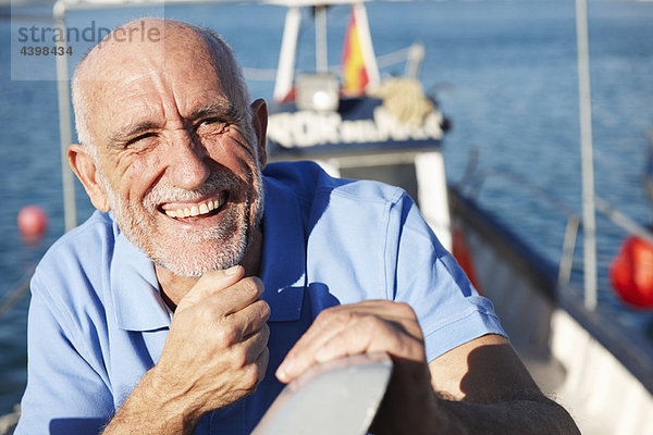 Fischer auf dem Fischerboot