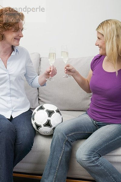 Freundschaft Wein 2 glitzern Football