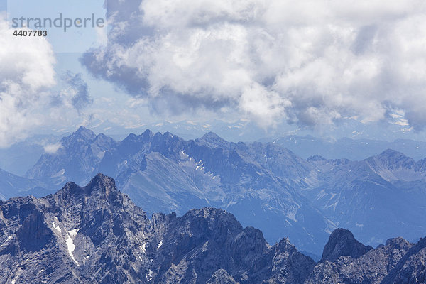 Germany  Bavaria  View of mountain ranges