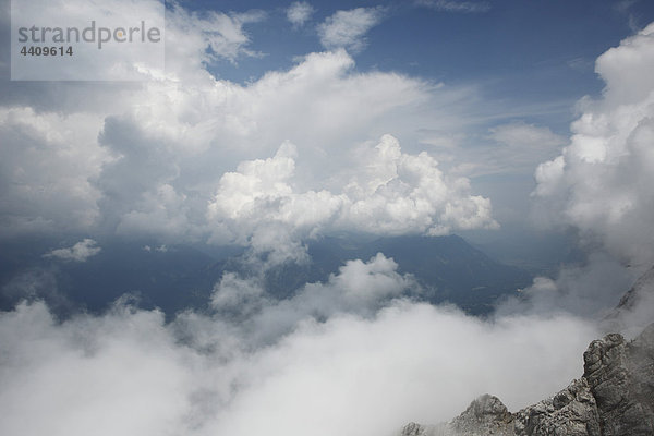 Deutschland  Zugspitze  Blick auf den Berg