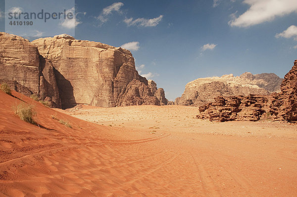 Jordan  Wadi Rum  View of desert