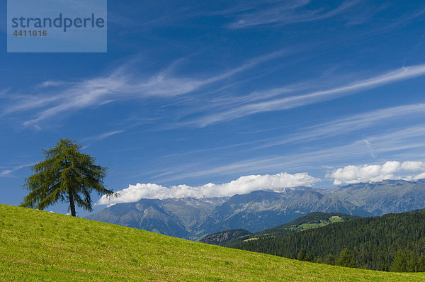 Italien  Südtirol  Bergblick mit Dolomiten im Hintergrund