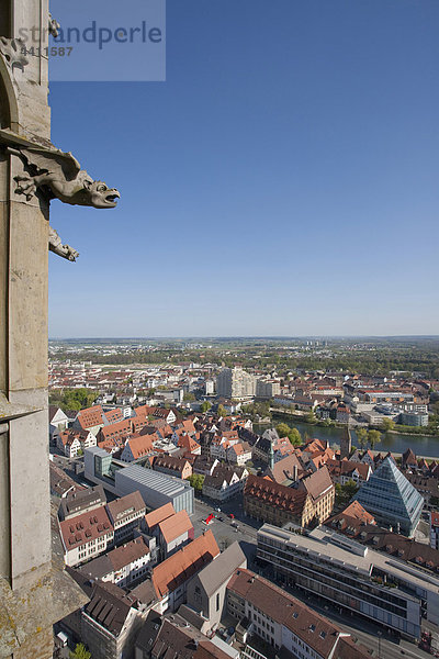 Deutschland  Ulm  Stadtansicht von der ulmer Münster Kirche