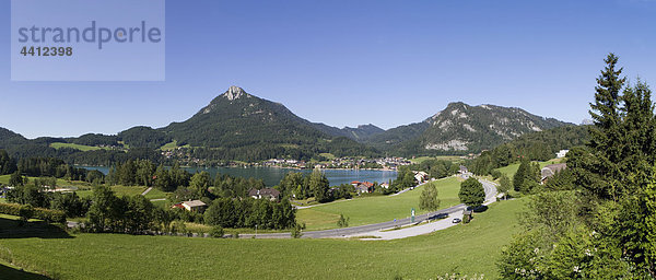 Österreich  Salzkammergut  Fuschl  Blick auf den Fuschlsee