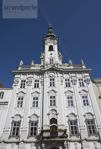 Österreich  Steyr  Rathaus  Tiefblick