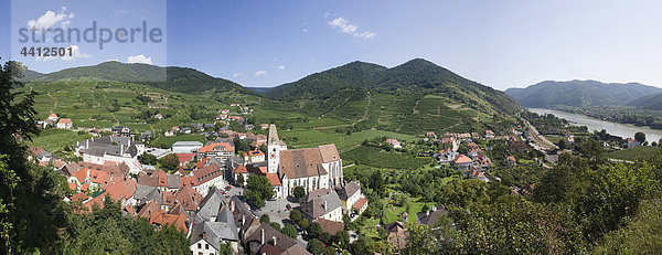 Wachau  Spitz  Donau  Weinberg  Panorama