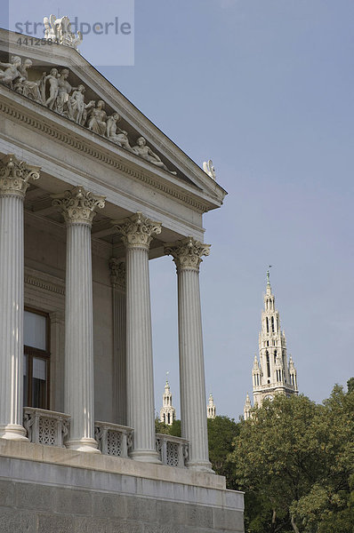 Österreich  Wien  Parlamentsgebäude