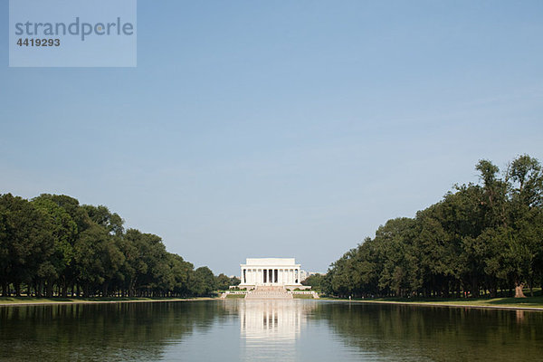 Lincoln Memorial und Spiegelbecken  Washington DC  USA