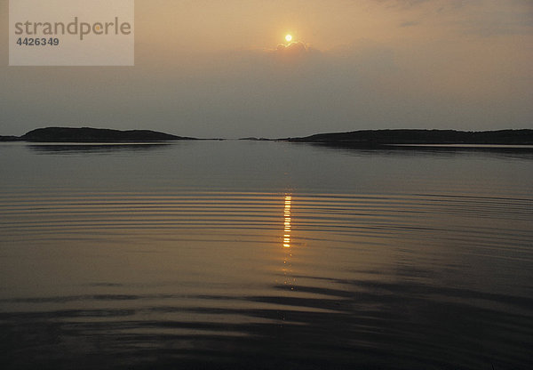 Sonnenuntergang über Ozean