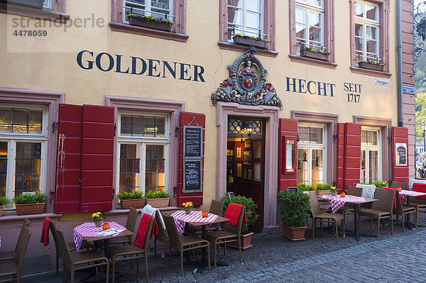 Restaurant  Steingasse  Heidelberg  Baden-Württemberg  Deutschland  Europa