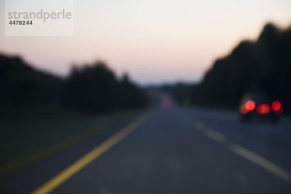 Eine defokussierte Autobahn