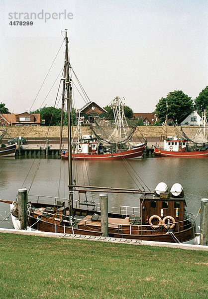 Verankerte Fischerboote