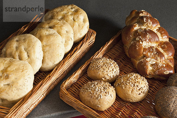 Die Vielfalt des Brotes in einer Bäckerei