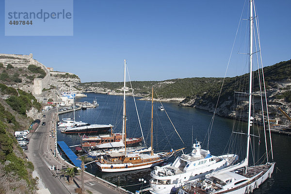 Segeln Hafen Frankreich Boot Tretboot Meer Jachthafen Yacht Bonifacio Korsika Fjord