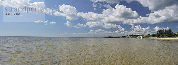 Sumpfige  Landschaft  Alfred A. Mc Kethan  Pine Island Park  in der Nähe von Spring Hill  Florida  USA  USA  Amerika  Himmel  Wolken  Wasser