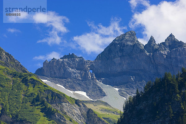 Berg Wolke UNESCO-Welterbe Kanton Glarus Erosion Schweiz