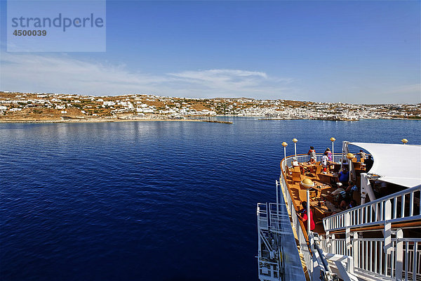 abreisen Kreuzfahrtschiff Abreise Griechenland Mykonos