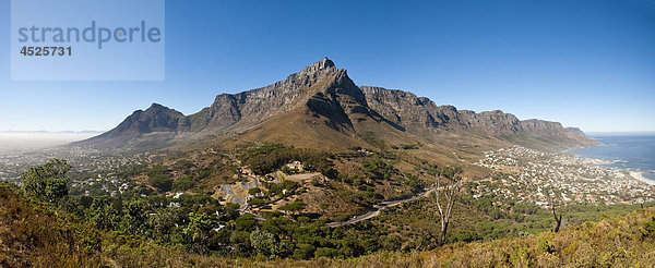 Tafelberg  Kapstadt  Südafrika  Panorama