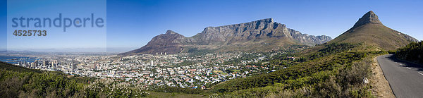 Tafelberg  Kapstadt  Südafrika  Panorama
