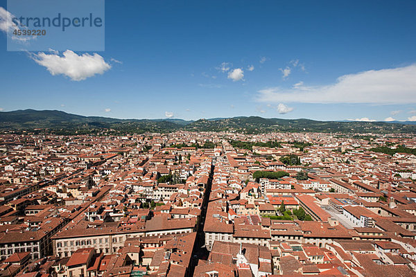 Luftbild der Altstadt  Florenz  Italien