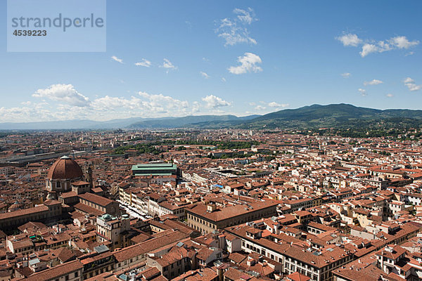 Luftaufnahme der Altstadt  Florenz  Italien