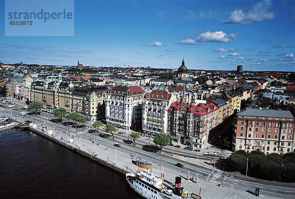 Stockholm Hauptstadt Ansicht Luftbild Fernsehantenne