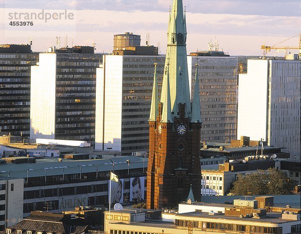 Stadtansicht Stadtansichten Stockholm Hauptstadt Kirche