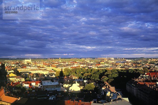 Stockholm Hauptstadt Ansicht Luftbild Fernsehantenne