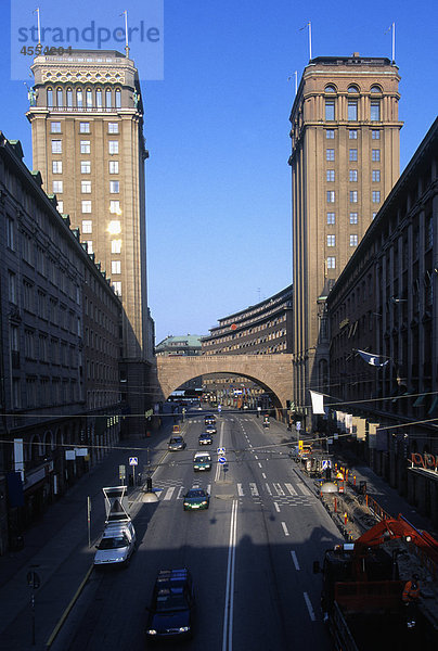 Ansicht der Stadt Straße Verkehr