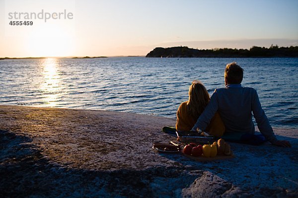 Entspannung Sonnenuntergang Meer