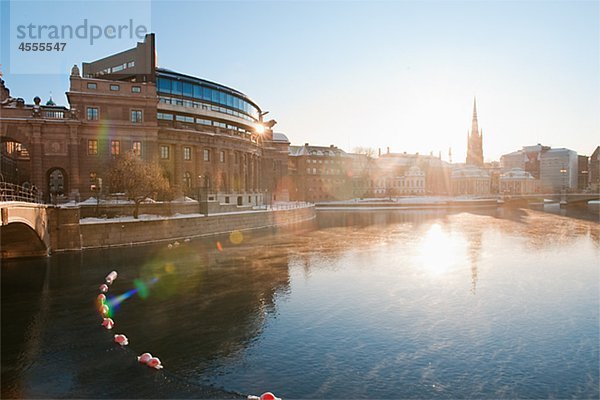 Stockholm bei Sonnenaufgang