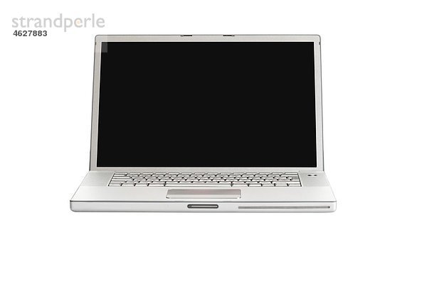 Laptop auf weißem Hintergrund