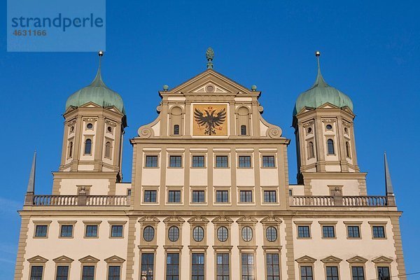 Deutschland  Bayern  Augsburg  Blick auf das Renaissance-Rathaus