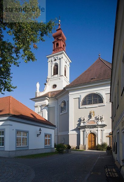 Österreich  Niederösterreich  Waldviertel  Hohenreich  Ansicht Wallfahrtskirche marien