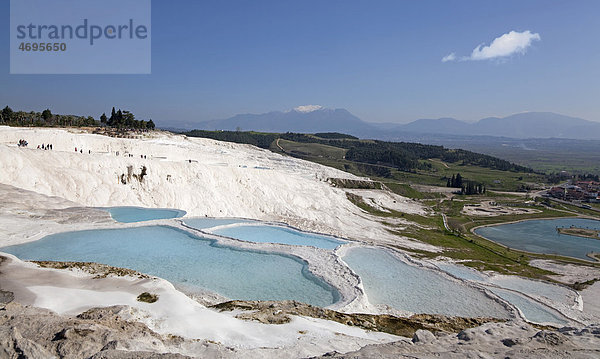 Kalksinterterrassen in Pamukkale  Unesco Weltnaturerbe  Türkei