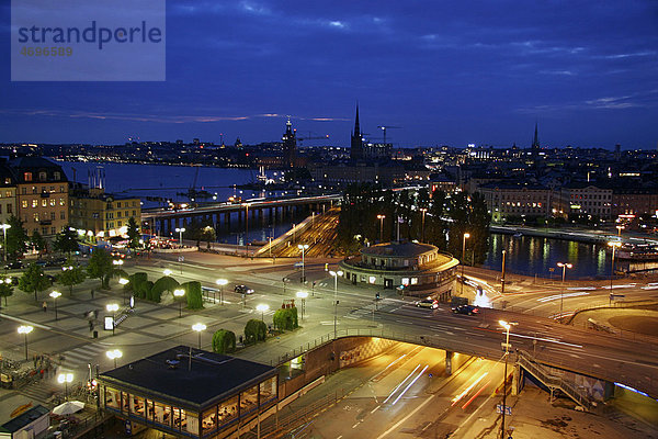 Abendstimmung in Stockholm  Schweden  Europa