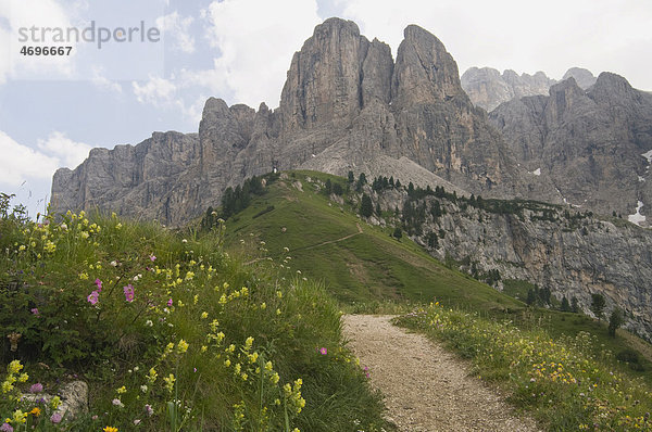 Am Grödner Joch  Südtirol  Italien  Europa