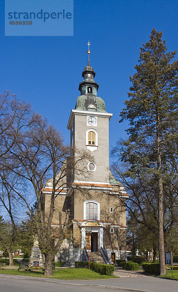 St. Bartholomäus Kirche in Rohatec  HodonÌn  Südmähren  Tschechische Republik  Europa