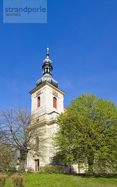 Kirche Mariä Himmelfahrt  Strilky  Kromeriz Bezirk  Region ZlÌn  Mähren  Tschechische Republik  Europa